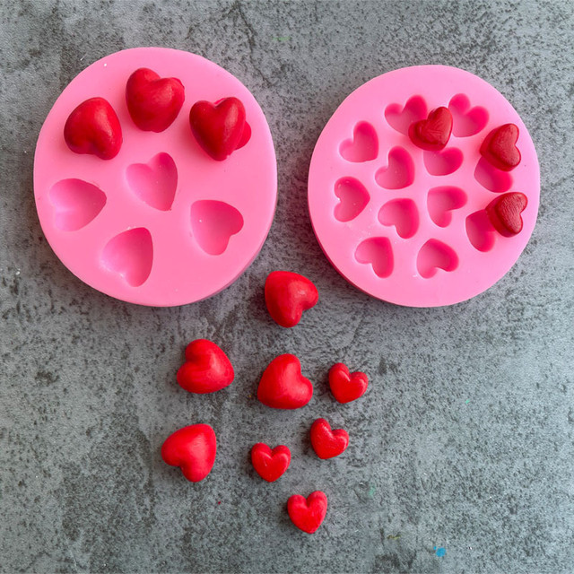 Mini Heart Shape Silicone Mold  Silicone Cake Decoration Mold - Mini Heart  Shape - Aliexpress